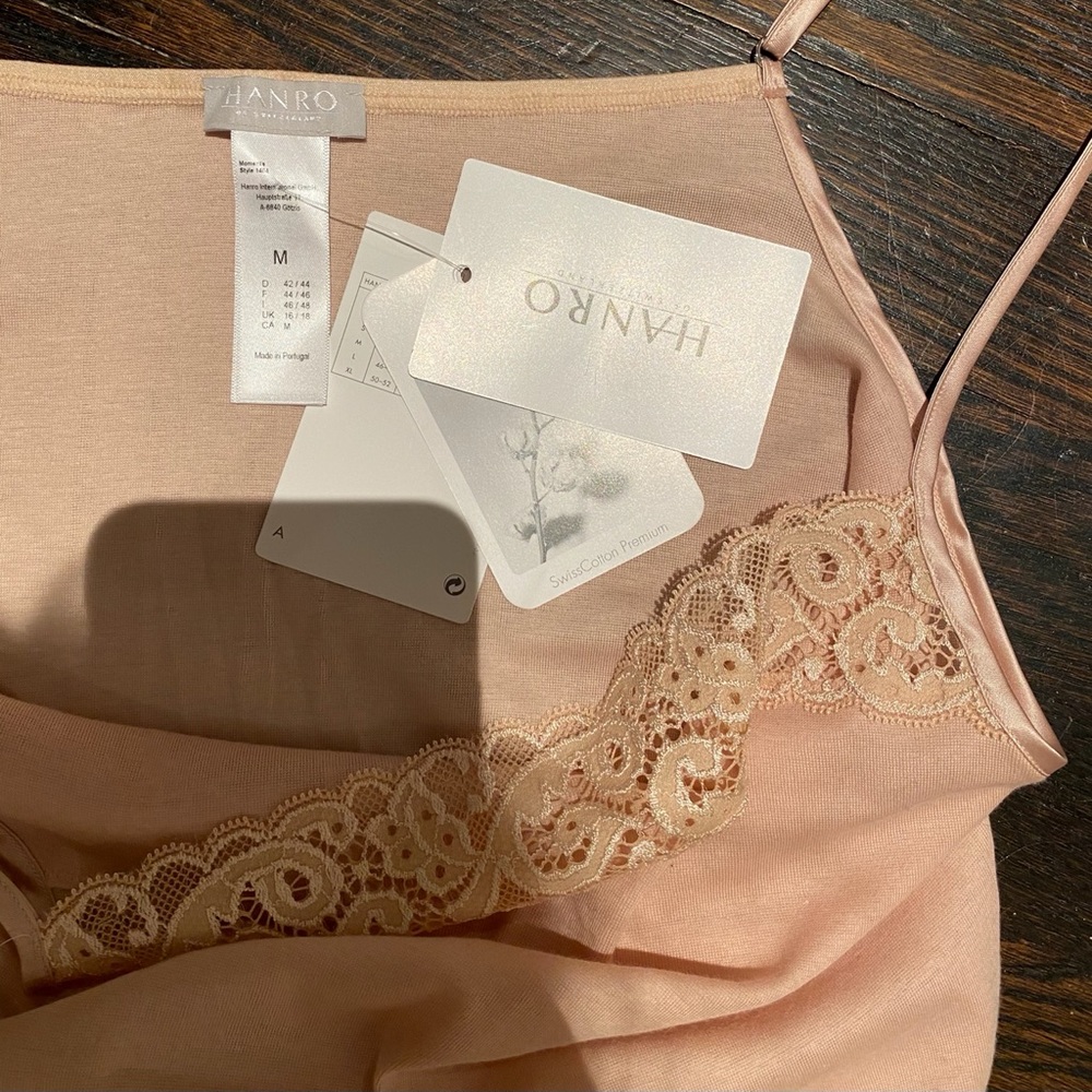 HANRO Moments Spaghetti Camisole - Picture 9 of 11